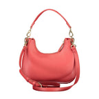 Mario Valentino Rosso Polyurethane Women's Bag with Removable Shoulder Strap