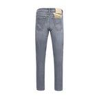Jacob Cohen Blue Cotton Slim Fit Jeans