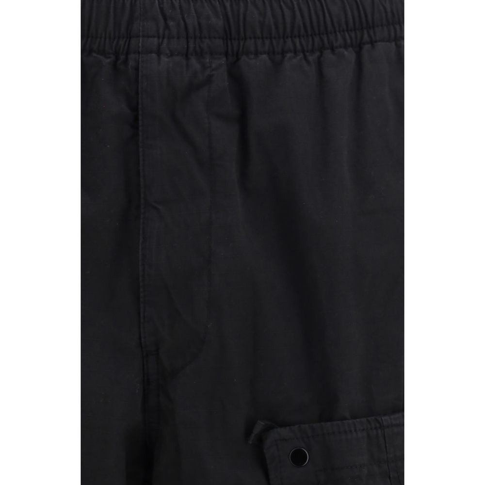 Stone Island Black Cotton Cargo Pants