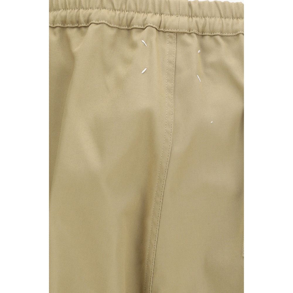 Maison Margiela Beige Polyester Casual Pants