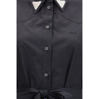 PINKO Black Cotton Casual Dress