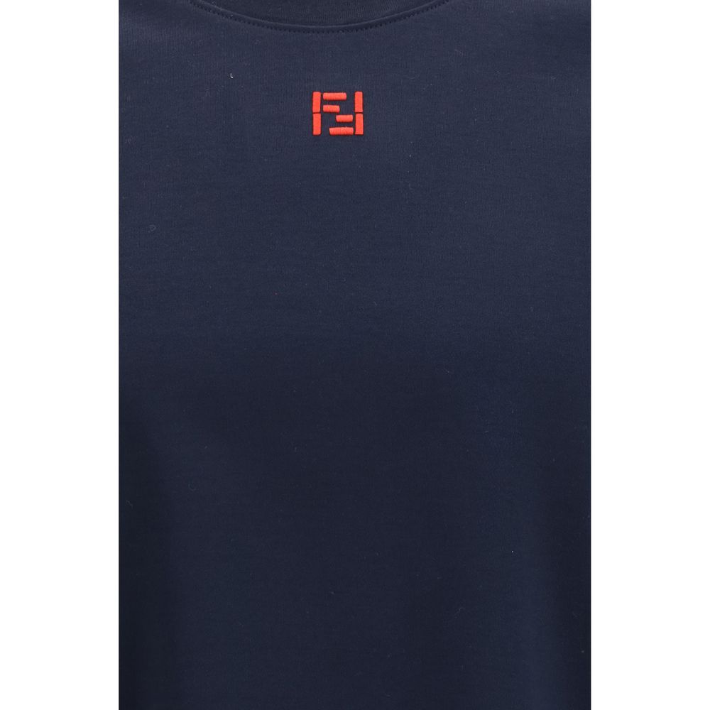 Fendi Blue Cotton T-Shirt