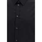 Dolce & Gabbana Black Cotton Dress Shirt