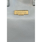 Baldinini Trend Blue Cowhide Clutch Bag