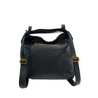 Baldinini Trend Black Leather Women Backpack