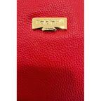 Baldinini Trend Red Leather Women Crossbody Bag