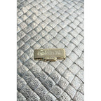 Baldinini Trend Gray Cowhide Clutch Bag