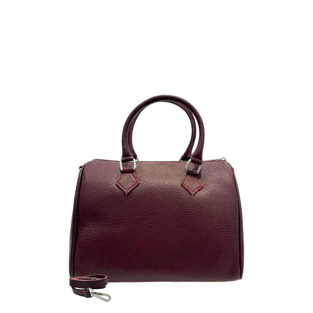 Baldinini Trend Red Leather Women Handbag