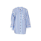 Ganni Blue Cotton Shirt