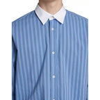 Loewe Blue Cotton Pattern Shirt