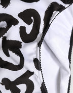 Dolce & Gabbana Black White Graphic Logo High Brief Underwear