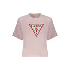 Guess Jeans Pink Cotton Womens TShirt