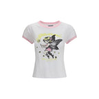 Ganni White Cotton T-Shirt
