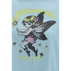 Ganni Blue Cotton T-Shirt