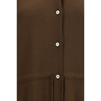 Ella Brown Viscose Shirt