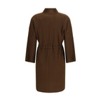 Ella Brown Viscose Coat