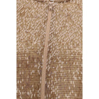 Brunello Cucinelli Brown Silk Bomber