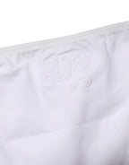 Dolce & Gabbana White Side-Tie Bikini Bottom Swimsuit Swimwear
