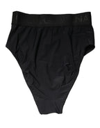 Dolce & Gabbana Black Logo Waistband High Brief Underwear