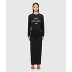 MSGM Black Cotton Casual Dress