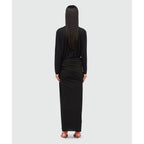 MSGM Black Cotton Casual Dress