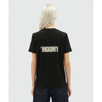 MSGM Black Cotton T-Shirt