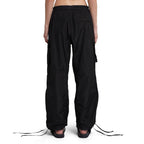 MSGM Black Polyester Cargo Pants