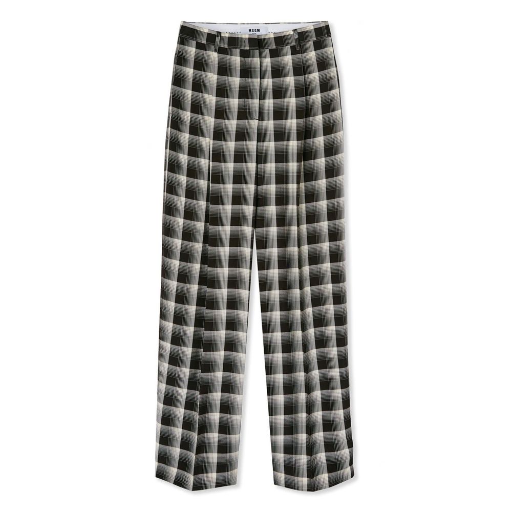 MSGM Brown Viscose Casual Pants