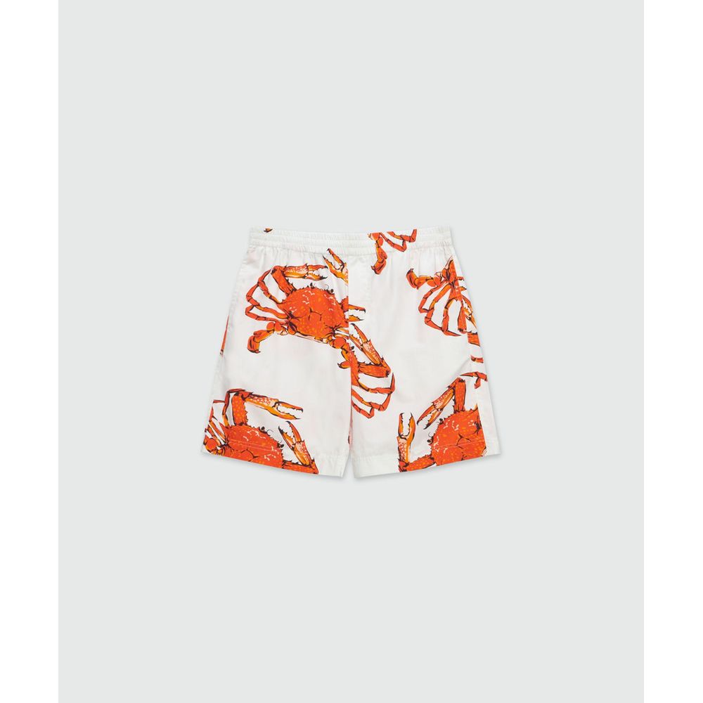 MSGM White Cotton Bermuda Shorts