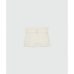 MSGM White Viscose Short And Mini Shorts