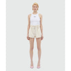 MSGM White Viscose Short And Mini Shorts