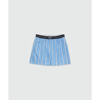 MSGM Blue Cotton Bermuda Shorts