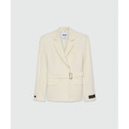 MSGM White Viscose Jacket