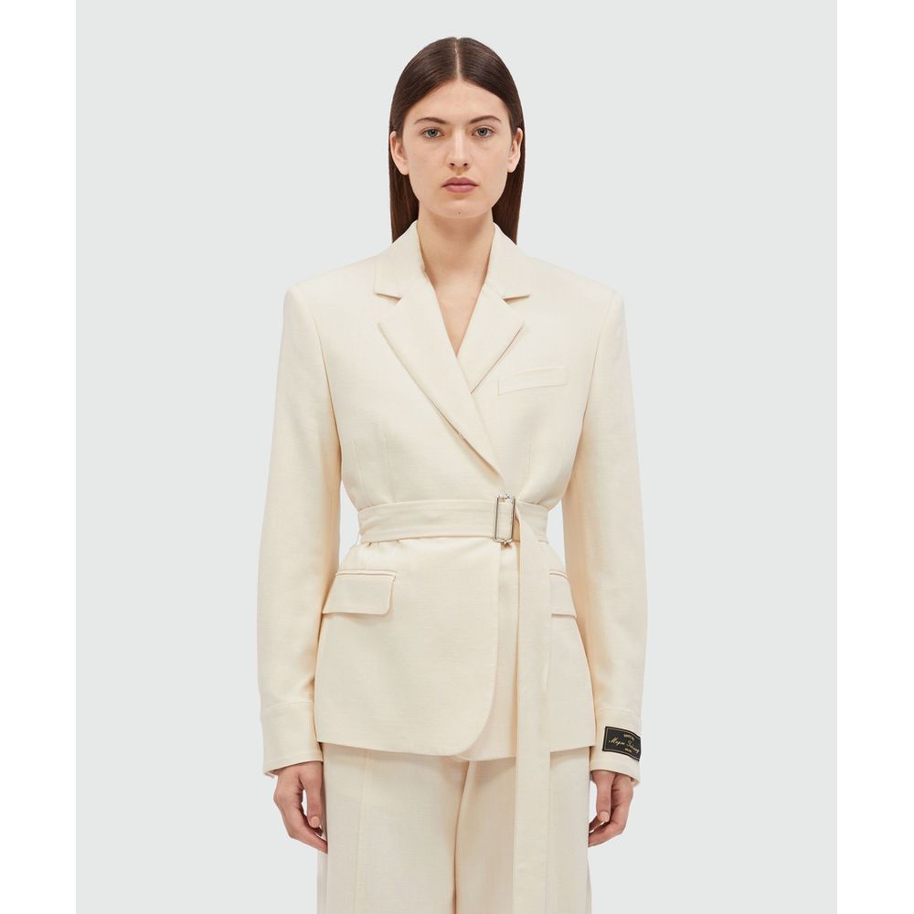 MSGM White Viscose Jacket
