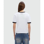 MSGM White Cotton T-Shirt