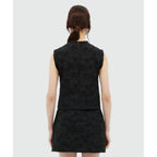 MSGM Black Polyester Tank Tops