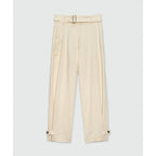 MSGM White Viscose Casual Pants