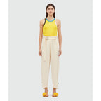 MSGM White Viscose Casual Pants