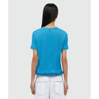 MSGM Turquoise Polyester Blouse