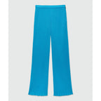 MSGM Turquoise Polyester Casual Pants