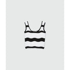 MSGM Black Viscose Tank Tops