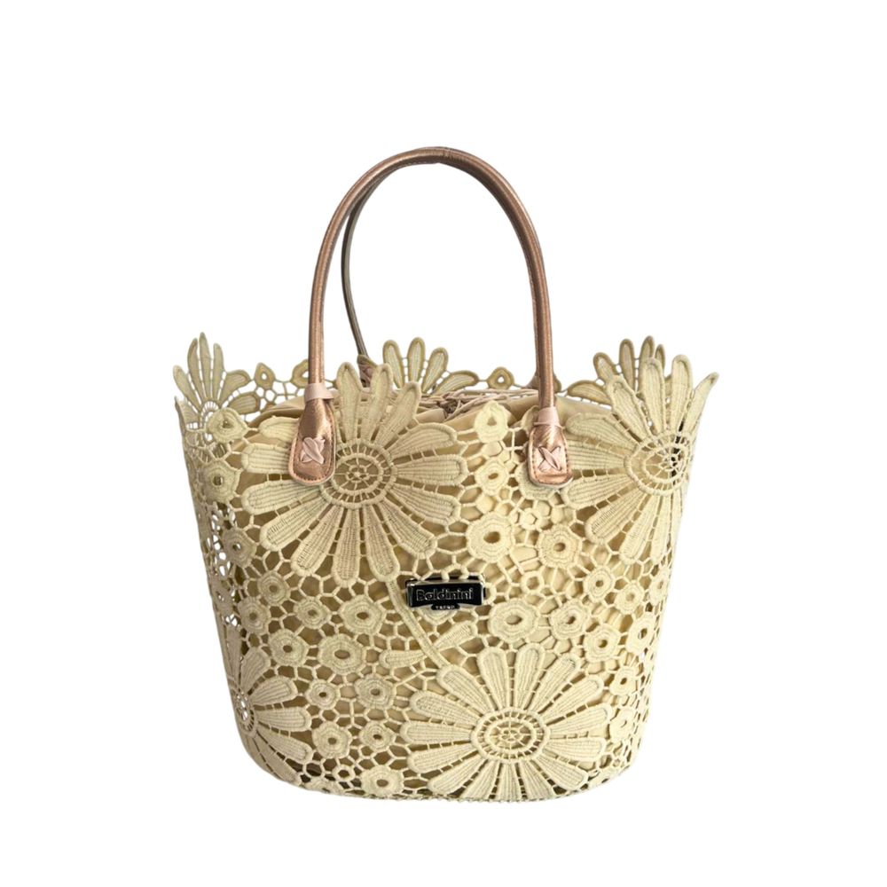 Baldinini Trend Beige PU Women Handbag