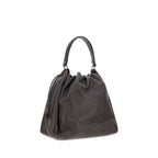 Brunello Cucinelli Brown Calf Leather Bos Taurus Shoulder Bag
