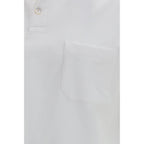 Gucci White Cotton Polo Shirt