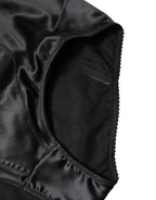 Dolce & Gabbana Black Silk Blend High Waist Girdle Panty Underwear