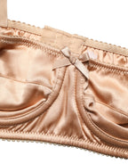 Dolce & Gabbana Beige Semi-Pad Underwire Balconette Bra Underwear