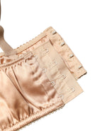 Dolce & Gabbana Beige Semi-Pad Underwire Balconette Bra Underwear