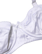 Dolce & Gabbana White Semi-Pad Underwire Balconette Bra Underwear