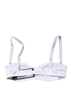 Dolce & Gabbana White Semi-Pad Underwire Balconette Bra Underwear