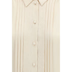 Valentino Beige Silk Shirt